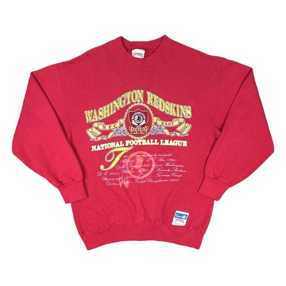 Vintage Nutmeg Mills Washington Redskins NFC East Crew Neck Sweatshirt - Large - Picture 1 of 8
